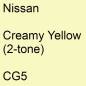 Preview: Nissan, Creamy Yellow (2-tone), CG5.